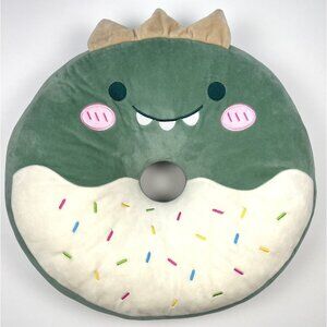 19" Large Kawaii Green Stuffed Sprinkled DONUT Anthropomorphic Food PLUSH Pillow